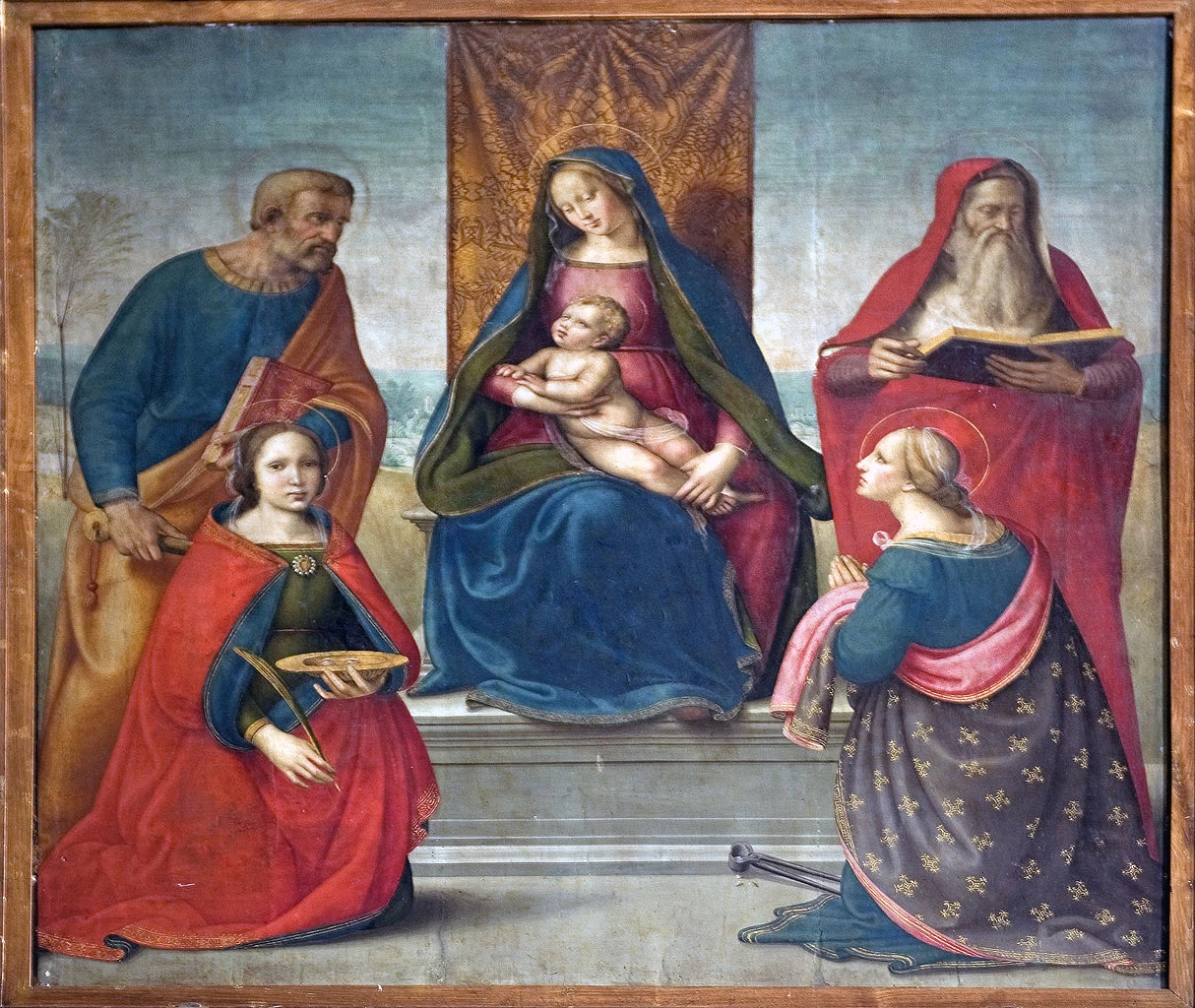 Madonna col Bambino e santi - chiesa di San Pietro a Marcignana